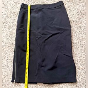 ZARA Black Side Zipper Knee length Pencil Skirt - NWOT